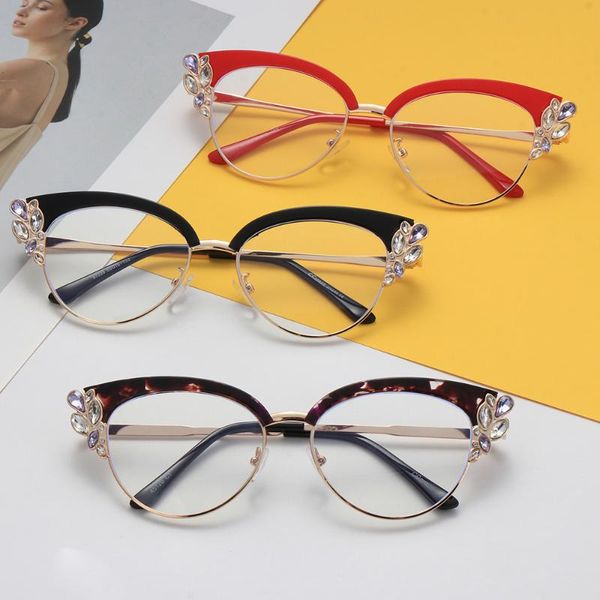sunglasses fashion blue light blocking glasses women retro cat eye optical eyeglasses clear lens anti glare party decoration, White;black
sunglasses fashion blue light blocking glasses women retro cat eye optical eyeglasses clear lens anti glare party decoration, White;black