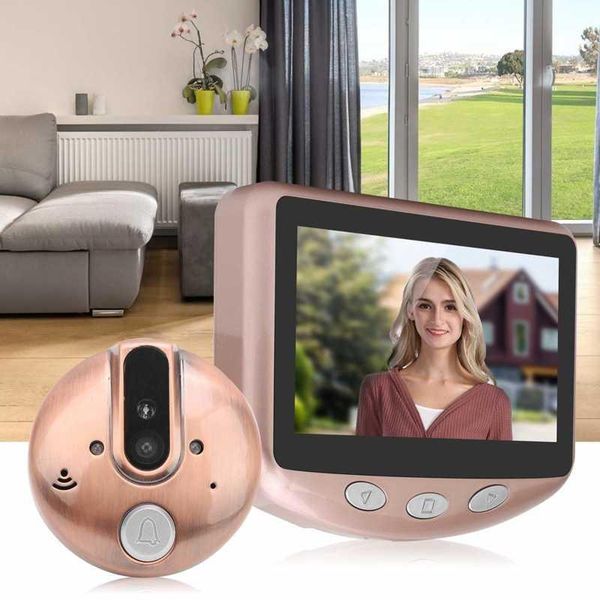 4.3in 720p video doorbell peephole camera 120 degree wide angle infrared night vision for home security 1mp high definition doorbells
4.3in 720p video doorbell peephole camera 120 degree wide angle infrared night vision for home security 1mp high definition doorbells