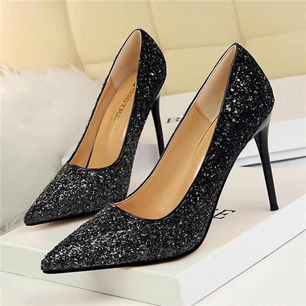 pointed toe ladies pumps fashion sequined bling super high-heeled women shoes shallow elegant wedding stiletto dress, Black
pointed toe ladies pumps fashion sequined bling super high-heeled women shoes shallow elegant wedding stiletto dress, Black