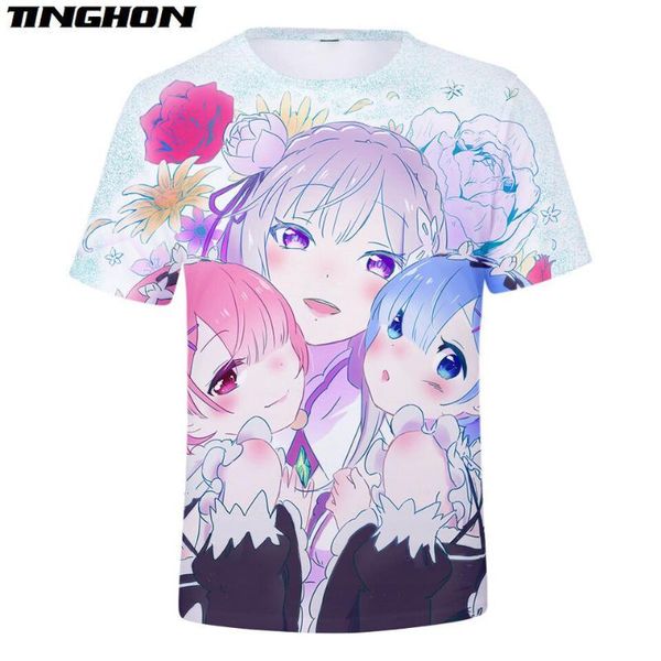 men's t-shirts xs-7xl re:life in a different world from zero 3d print men women short sleeves tees summer streetwear casual t shirt 09, White;black
men's t-shirts xs-7xl re:life in a different world from zero 3d print men women short sleeves tees summer streetwear casual t shirt 09, White;black