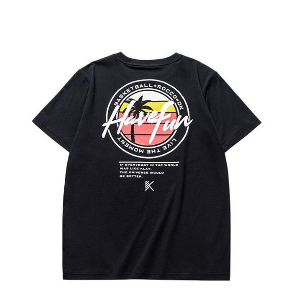 anta 2021 fashion men's short sleeved t-shirt kt basketball series sports leisure lovers loose breathable cotton, Gray;blue
anta 2021 fashion men's short sleeved t-shirt kt basketball series sports leisure lovers loose breathable cotton, Gray;blue