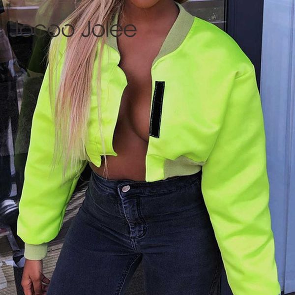 jocoo jolee women neon jackets long sleeve o neck short jackets casual autumn coats fashionable europe style slim outwear 210619, Black;brown
jocoo jolee women neon jackets long sleeve o neck short jackets casual autumn coats fashionable europe style slim outwear 210619, Black;brown