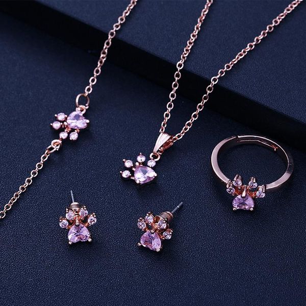 earrings & necklace footprints jewelry set crystal bracelet ring earings gift, Silver
earrings & necklace footprints jewelry set crystal bracelet ring earings gift, Silver
