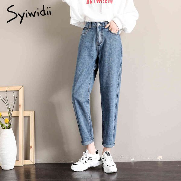 syiwidii high waist jeans woman elastic waist blue denim pants washed vintage coated mom jeans plus size autumn fashion 210417
syiwidii high waist jeans woman elastic waist blue denim pants washed vintage coated mom jeans plus size autumn fashion 210417