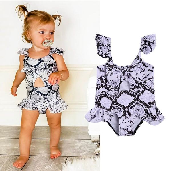 kid's snake skin pattern one piece swimwear round neck ruffle sleeveless bodysuit bathing suit swimsuit 0-4y one-pieces, Black
kid's snake skin pattern one piece swimwear round neck ruffle sleeveless bodysuit bathing suit swimsuit 0-4y one-pieces, Black