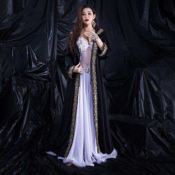 stage wear belly dance coat long sleeve performance costume competition preparation windproof warm jacket waiting cloak, Black;red
stage wear belly dance coat long sleeve performance costume competition preparation windproof warm jacket waiting cloak, Black;red