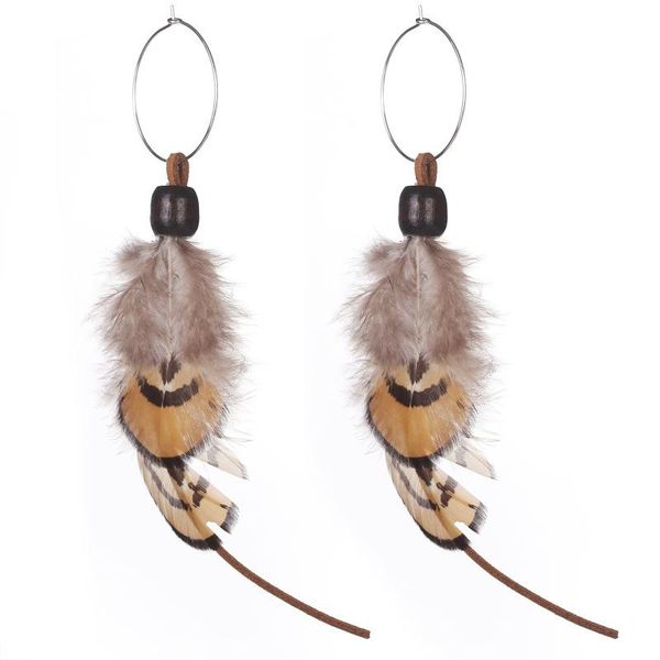 hoop & huggie creative earring feather long tassel original design fashion accessory for women vintage personality friend gifts, Golden;silver
hoop & huggie creative earring feather long tassel original design fashion accessory for women vintage personality friend gifts, Golden;silver