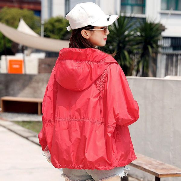 women's jackets women 2021 summer fashion female all-match thin hooded sun protection solid ladies basic chic coats s159, Black;brown
women's jackets women 2021 summer fashion female all-match thin hooded sun protection solid ladies basic chic coats s159, Black;brown