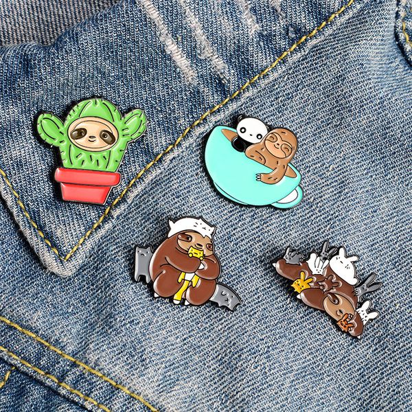 sloth spirit enamel pin custom cartoon cactus panda cats brooches badge for bag lapel pin buckle animal jewelry gif friend, Blue
sloth spirit enamel pin custom cartoon cactus panda cats brooches badge for bag lapel pin buckle animal jewelry gif friend, Blue