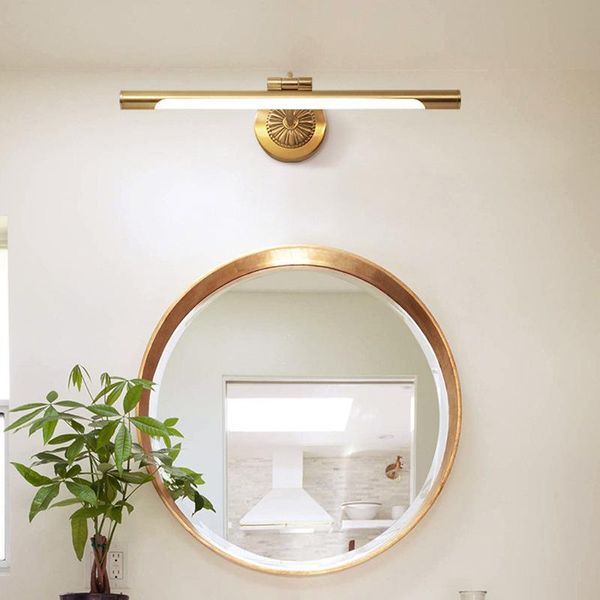 european all-copper wall lamp american fashion simple bedside bedroom study mirror front led chip
european all-copper wall lamp american fashion simple bedside bedroom study mirror front led chip
