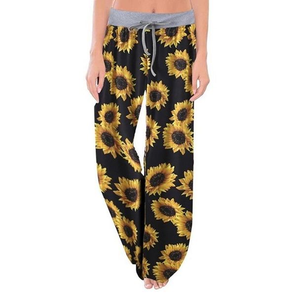 women's pants & capris women leopard wide leg loose sunflower printed drawstring middle waist female casual fashion, Black;white
women's pants & capris women leopard wide leg loose sunflower printed drawstring middle waist female casual fashion, Black;white