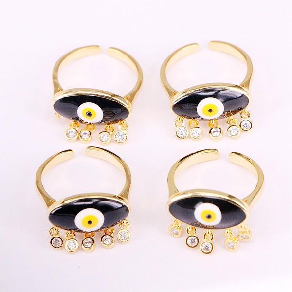 cluster rings 6pcs, fashion cz adjustable ring, black eye shape enamel jewelry crystal gold color engagement, Golden;silver
cluster rings 6pcs, fashion cz adjustable ring, black eye shape enamel jewelry crystal gold color engagement, Golden;silver