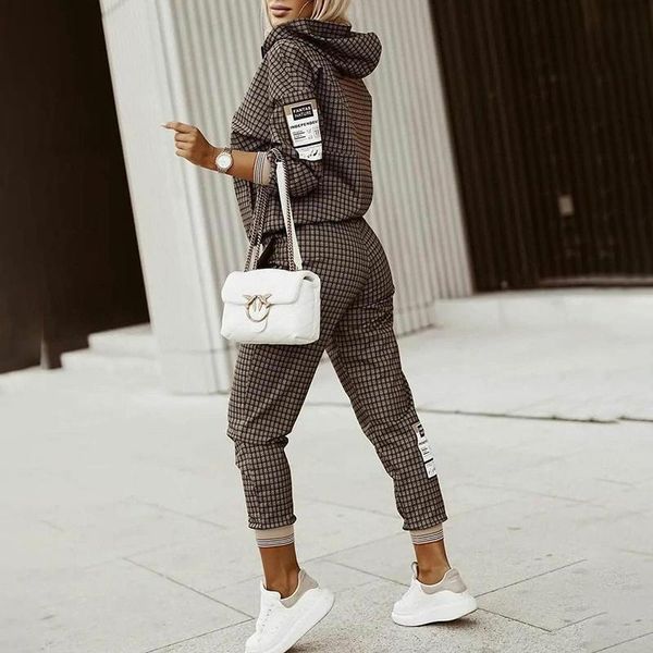 women's two piece pants casual 2-piece hooded long-sleeved jacket jogging suit 2021 spring fashion sportswear zipper women, White
women's two piece pants casual 2-piece hooded long-sleeved jacket jogging suit 2021 spring fashion sportswear zipper women, White
