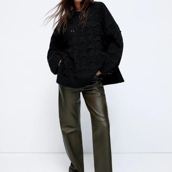 women's sweaters xikom 2021 autumn black women and pullovers o neck long sleeve sweater oversize female casual knitted, White;black
women's sweaters xikom 2021 autumn black women and pullovers o neck long sleeve sweater oversize female casual knitted, White;black