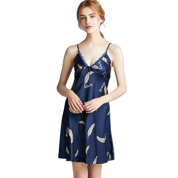 women's sleepwear ladies ice silk dress woman pajamas women summer suspender skirt thin feather nightdress underwear home service, Black;red
women's sleepwear ladies ice silk dress woman pajamas women summer suspender skirt thin feather nightdress underwear home service, Black;red