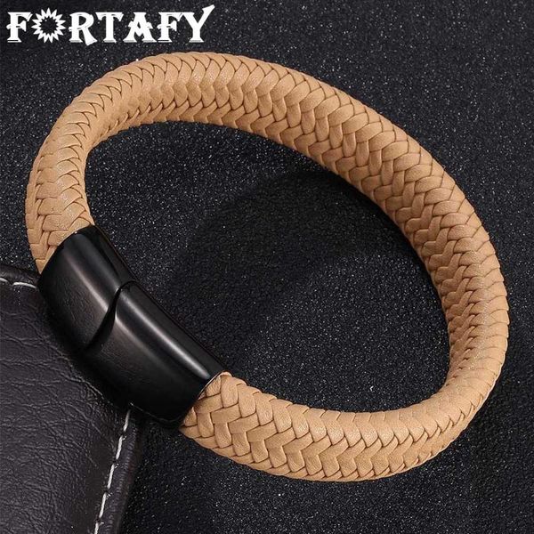 charm bracelets fortafy punk men jewelry yellow braided leather bracelet stainless steel magnetic clasp weave fashion bangle male fr0005, Golden;silver
charm bracelets fortafy punk men jewelry yellow braided leather bracelet stainless steel magnetic clasp weave fashion bangle male fr0005, Golden;silver