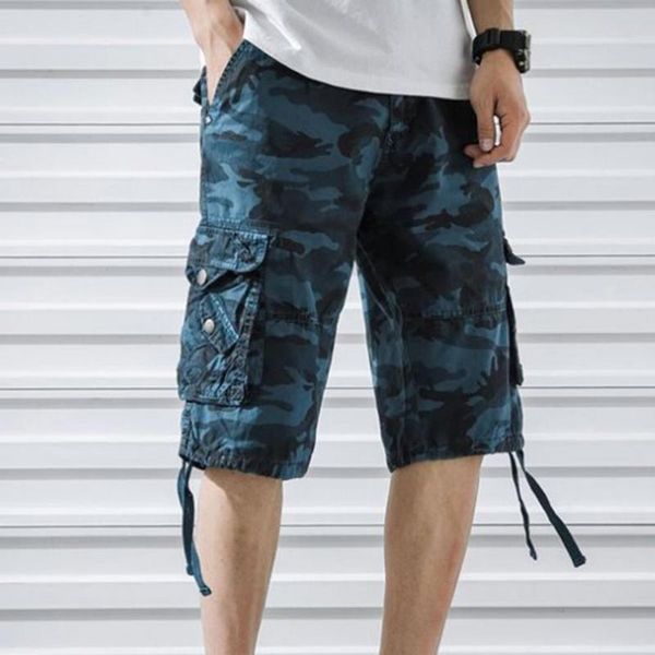 men's shorts summer 2021 men cargo casual camouflage print male knee length multi pockets high waist streetwear, White;black
men's shorts summer 2021 men cargo casual camouflage print male knee length multi pockets high waist streetwear, White;black