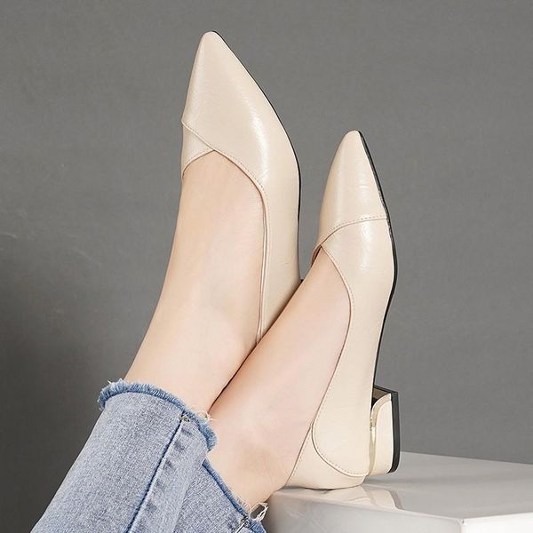 dress shoes 2021 summer women's thick heels low-heel solid color pointed toe casual comfortable zapatillas, Black
dress shoes 2021 summer women's thick heels low-heel solid color pointed toe casual comfortable zapatillas, Black