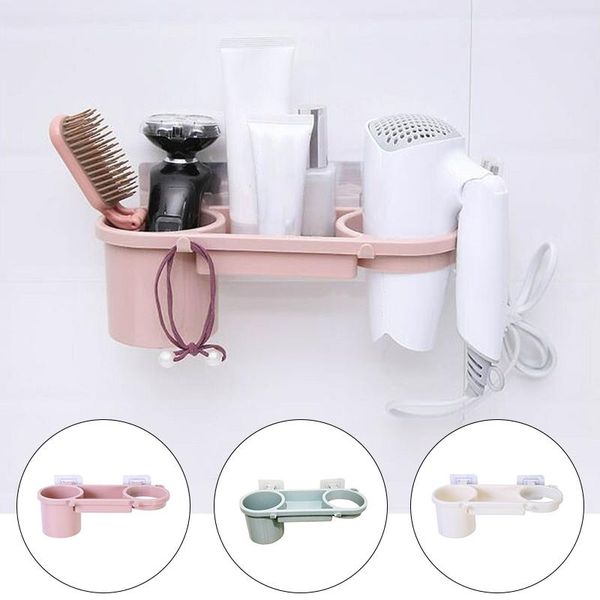 plastic multifunction bathroom storage shelf hair dryer holder shower organizer self-adhesive wall mounted shampoo straightener shelves 
plastic multifunction bathroom storage shelf hair dryer holder shower organizer self-adhesive wall mounted shampoo straightener shelves