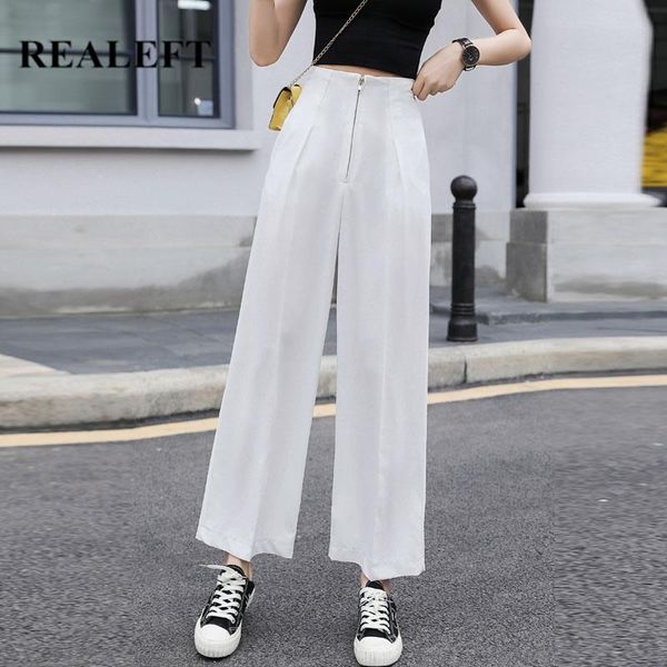 women's pants & capris realeft 2021 spring white zipper wide leg high waist elegant work trousers female loose pantalon femme, Black;white
women's pants & capris realeft 2021 spring white zipper wide leg high waist elegant work trousers female loose pantalon femme, Black;white