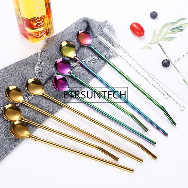drinking straws 300pcs 7 colors 304 stainless steel long metal straw spoon tea coffee bar kitchen party drink accessories length 215mm
drinking straws 300pcs 7 colors 304 stainless steel long metal straw spoon tea coffee bar kitchen party drink accessories length 215mm