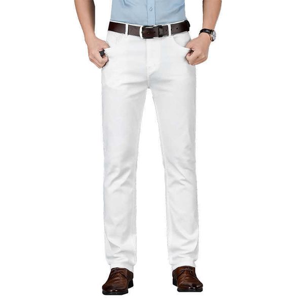 classic brand luxury white jeans 2021 spring business fashion cotton stretch men's casual slim denim jeans,502 x0621, Blue
classic brand luxury white jeans 2021 spring business fashion cotton stretch men's casual slim denim jeans,502 x0621, Blue