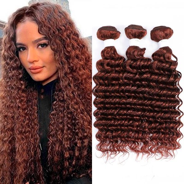 human hair bulks blonde brown deep wave bundles soku brazilian 100% weave extension non-remy, Black
human hair bulks blonde brown deep wave bundles soku brazilian 100% weave extension non-remy, Black