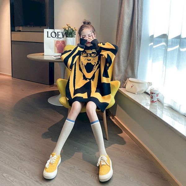 women's sweaters womens fashion sweater large size high neck thick outer wear pullover women loose autumn winter knitted bottoming shir, White;black
women's sweaters womens fashion sweater large size high neck thick outer wear pullover women loose autumn winter knitted bottoming shir, White;black