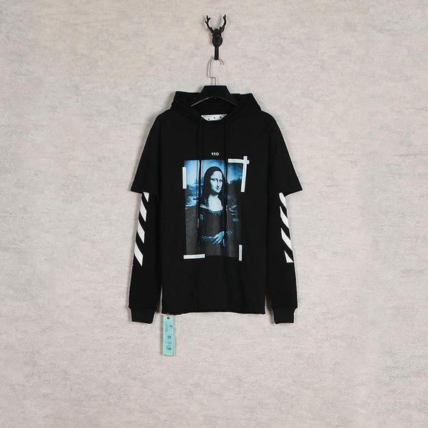 autumn off mona lisa beautiful arrow print hooded fake two-piece sweater ow tide brand loose men and women lovers, Black
autumn off mona lisa beautiful arrow print hooded fake two-piece sweater ow tide brand loose men and women lovers, Black
