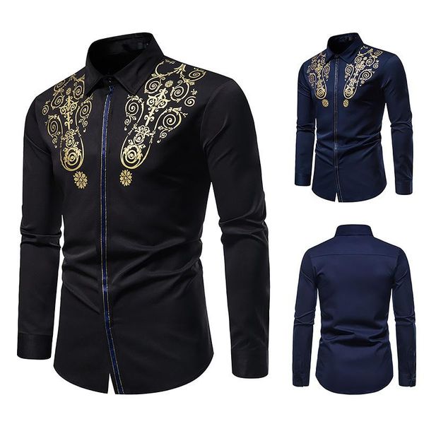 men's dress shirts men shirt long-sleeved blended dark fashion four seasons button flower print pocket lapel business slim-fit formal, White;black
men's dress shirts men shirt long-sleeved blended dark fashion four seasons button flower print pocket lapel business slim-fit formal, White;black