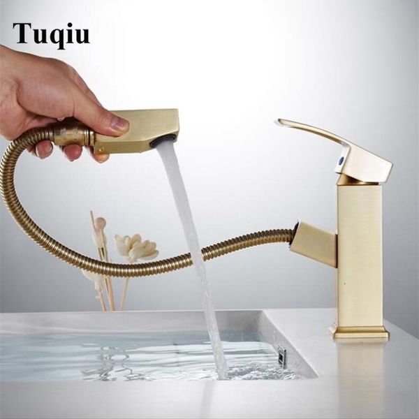 bathroom sink faucets basin faucet single lever pull out brass mixer tap for water gold brush
bathroom sink faucets basin faucet single lever pull out brass mixer tap for water gold brush