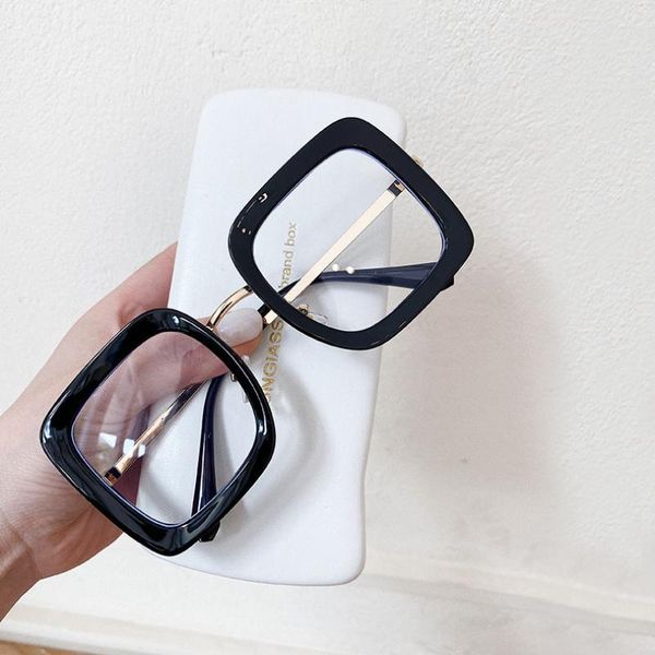 sunglasses square glasses women men fashion transparent optical frames female clear eyeglasses 0631, White;black
sunglasses square glasses women men fashion transparent optical frames female clear eyeglasses 0631, White;black