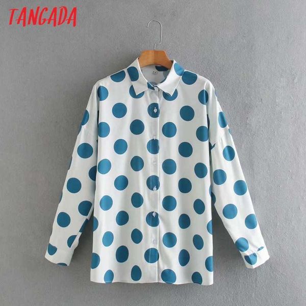 tangada spring women blue dots oversized blouse long sleeve chic female casual lady shirt blusas xn225 210609, White
tangada spring women blue dots oversized blouse long sleeve chic female casual lady shirt blusas xn225 210609, White