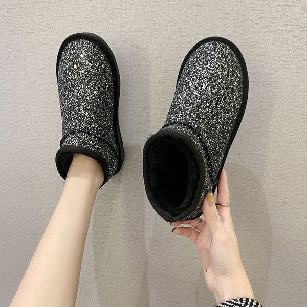 dress shoes women's shoes of luxury women's leather boots strass snow winter warm platform ankle mujer c322, Black
dress shoes women's shoes of luxury women's leather boots strass snow winter warm platform ankle mujer c322, Black