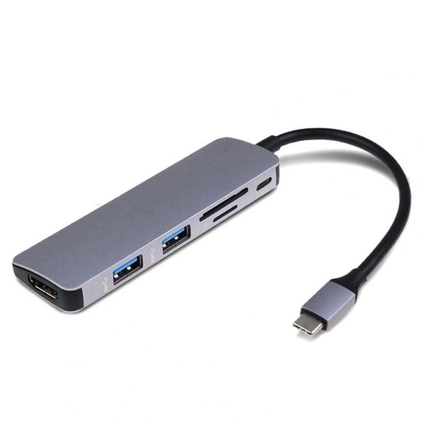 hubs 6 in1 type c hub adapter with -compatible multiport usb 3.0 micro-sd tf pd card reader
hubs 6 in1 type c hub adapter with -compatible multiport usb 3.0 micro-sd tf pd card reader