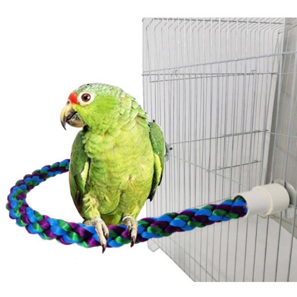 other bird supplies parrot standing toys cotton rope colorful toy chew perches staion bar for cage accessories
other bird supplies parrot standing toys cotton rope colorful toy chew perches staion bar for cage accessories