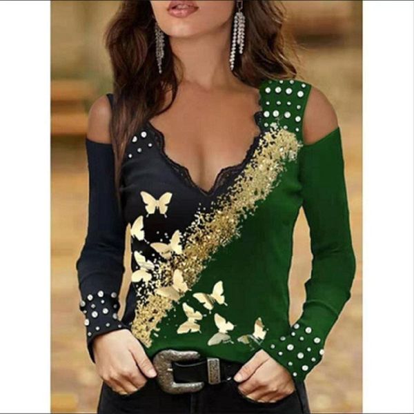 women's blouses & shirts off shoulder blouse autumn lace butterfly print long sleeve casual vintage outer wear elegant pullover, White
women's blouses & shirts off shoulder blouse autumn lace butterfly print long sleeve casual vintage outer wear elegant pullover, White