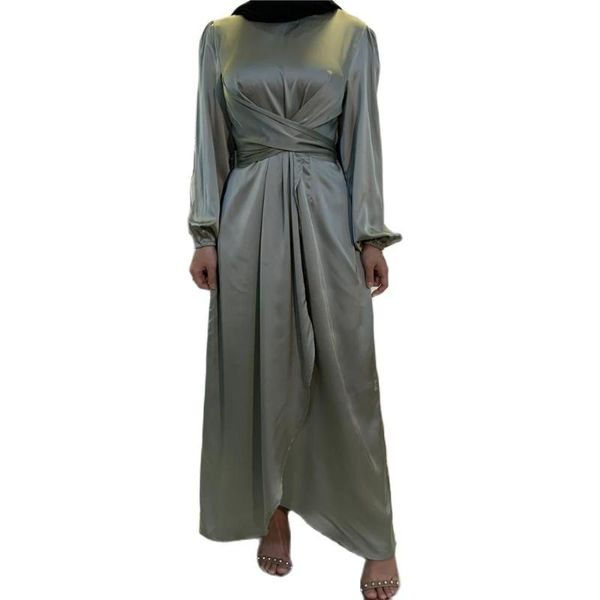 ethnic clothing abaya dress muslim women solid color wrap front long sleeve ruffles maxi summer dubai turk modest wear, Red
ethnic clothing abaya dress muslim women solid color wrap front long sleeve ruffles maxi summer dubai turk modest wear, Red