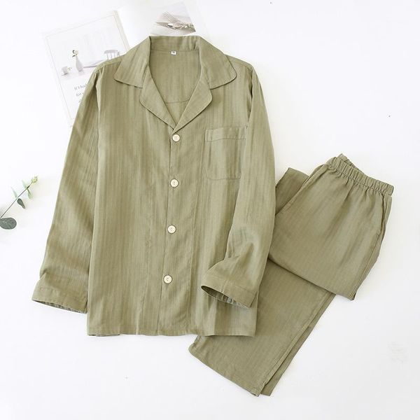 100% cotton men's pajamas set simple style full sleeve long button shirt pants casual man home sleepwear big size kpacotakowka, Black;brown
100% cotton men's pajamas set simple style full sleeve long button shirt pants casual man home sleepwear big size kpacotakowka, Black;brown