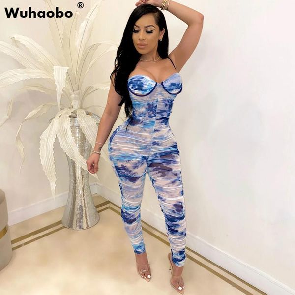 women's jumpsuits & rompers wuhaobo tie dye print mesh jumpsuit romper 2021 summer nightclub style pencil pants women casual long camo, Black;white
women's jumpsuits & rompers wuhaobo tie dye print mesh jumpsuit romper 2021 summer nightclub style pencil pants women casual long camo, Black;white