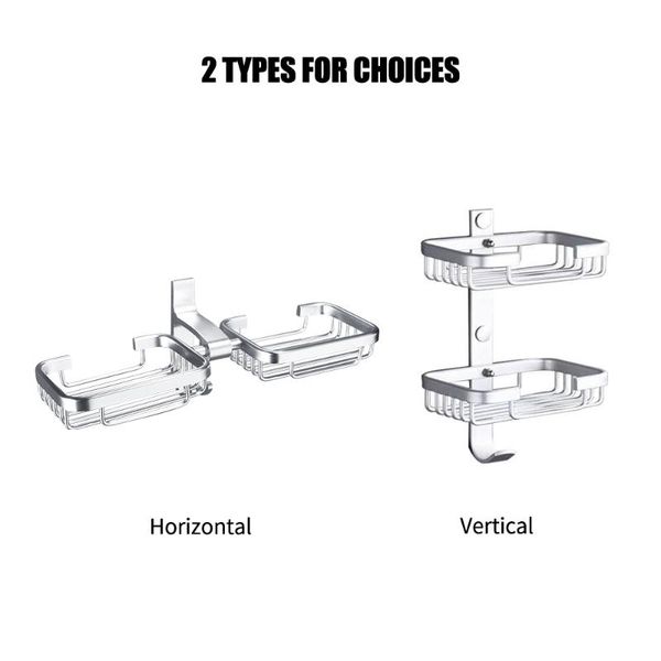 soap dishes dish holder 2 layers wall mounted bathroom shower dispensers space aluminum storage organizer rack hanger
soap dishes dish holder 2 layers wall mounted bathroom shower dispensers space aluminum storage organizer rack hanger