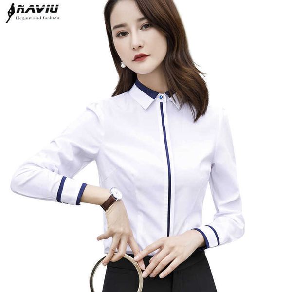 2109 fashion women shirt formal busines long sleeve slim blouses office ladies elegant gray white 210604
2109 fashion women shirt formal busines long sleeve slim blouses office ladies elegant gray white 210604