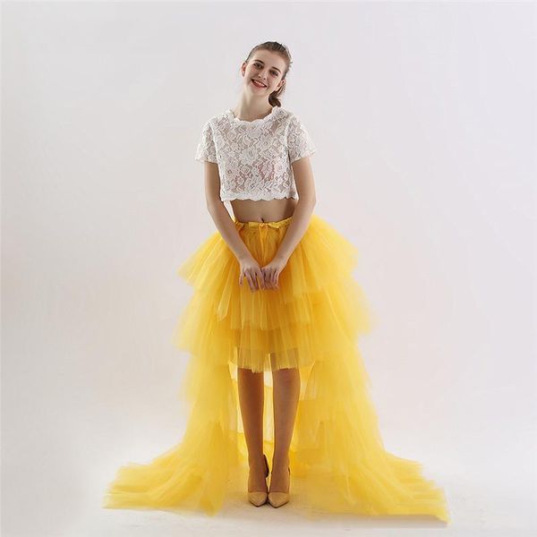 golden yellow tiered puffy skirt faldas hi low skirts women bow mujer elastic band prom party girl jupe, Black
golden yellow tiered puffy skirt faldas hi low skirts women bow mujer elastic band prom party girl jupe, Black