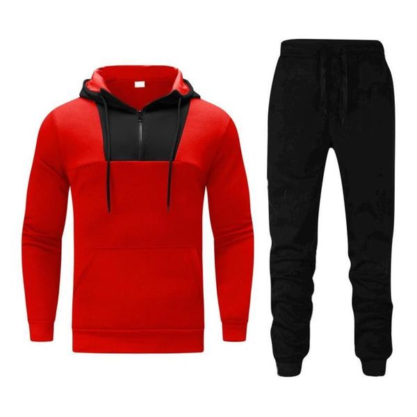 Men's Tracksuits Autumn Zipper Color Neckline Sweater And Matching Sports Suit Leisure Winter Men Suits & Sets, Gray
Men's Tracksuits Autumn Zipper Color Neckline Sweater And Matching Sports Suit Leisure Winter Men Suits & Sets, Gray