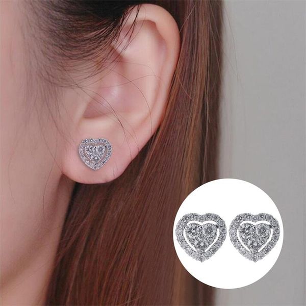 stud simple fashion heart shaped earrings for women white cubic zirconia romantic female earring statement jewelry gift, Golden;silver
stud simple fashion heart shaped earrings for women white cubic zirconia romantic female earring statement jewelry gift, Golden;silver