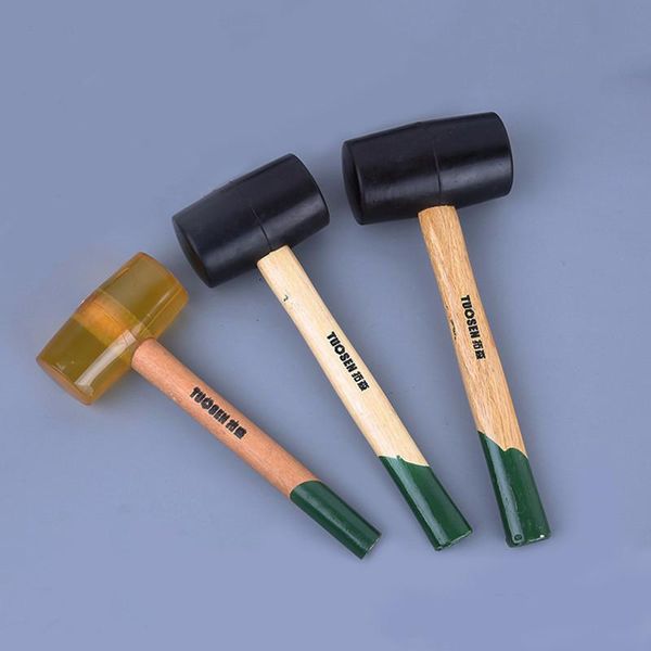 hand tools black/transparent rubber hammer wooden handle does not crack, shockproof floor installation
hand tools black/transparent rubber hammer wooden handle does not crack, shockproof floor installation