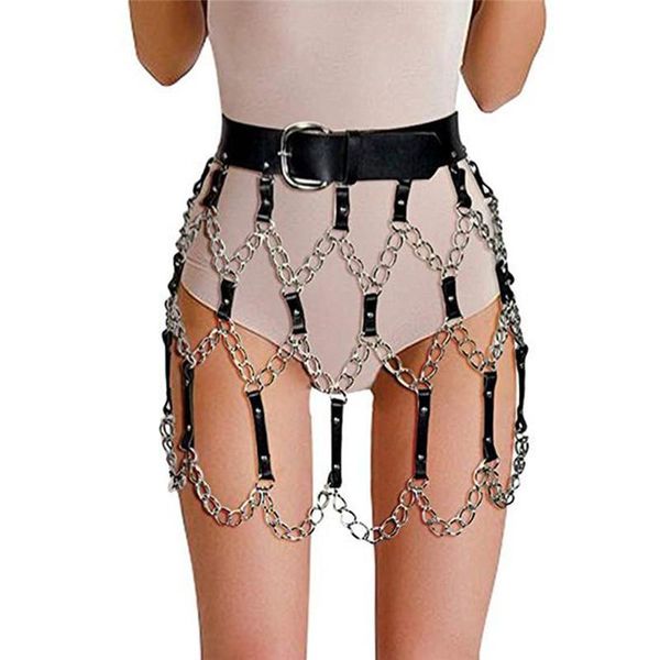 skirts gothic faux leather harness belt skirt women metal link chain patchwork hollow out rave party nigh club mini high quality, Black
skirts gothic faux leather harness belt skirt women metal link chain patchwork hollow out rave party nigh club mini high quality, Black
