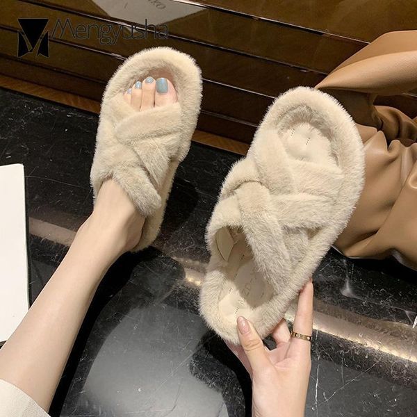 faux slippers women flats cross-band fluffy shoes ladies home slides furry slip on pantufa flip flops cozy winter, Black
faux slippers women flats cross-band fluffy shoes ladies home slides furry slip on pantufa flip flops cozy winter, Black