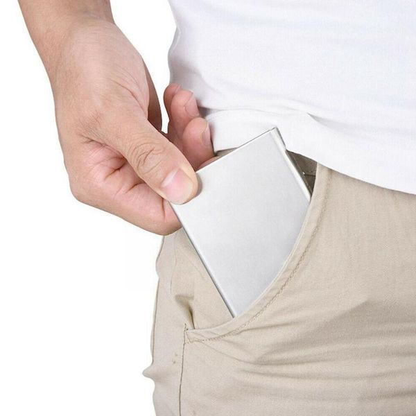 card holders anti-scan rfid steel metal holder slim wallet case protection blocking business q8a3, Brown;gray
card holders anti-scan rfid steel metal holder slim wallet case protection blocking business q8a3, Brown;gray