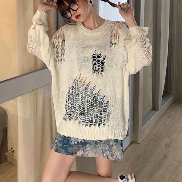 women's sweaters women knitted sweater careful hollow streetwear y2k korean vintage fashion casual loose pullover kawaii oversize winte, White;black
women's sweaters women knitted sweater careful hollow streetwear y2k korean vintage fashion casual loose pullover kawaii oversize winte, White;black
